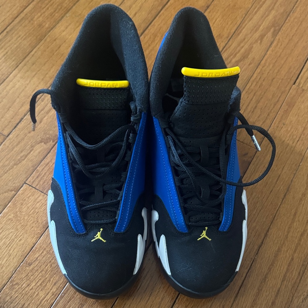 Jordan Athletic Shoes Black Blue Yellow
